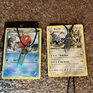 Crystal Pendant Necklace handcrafted made to match corresponding Pokémon